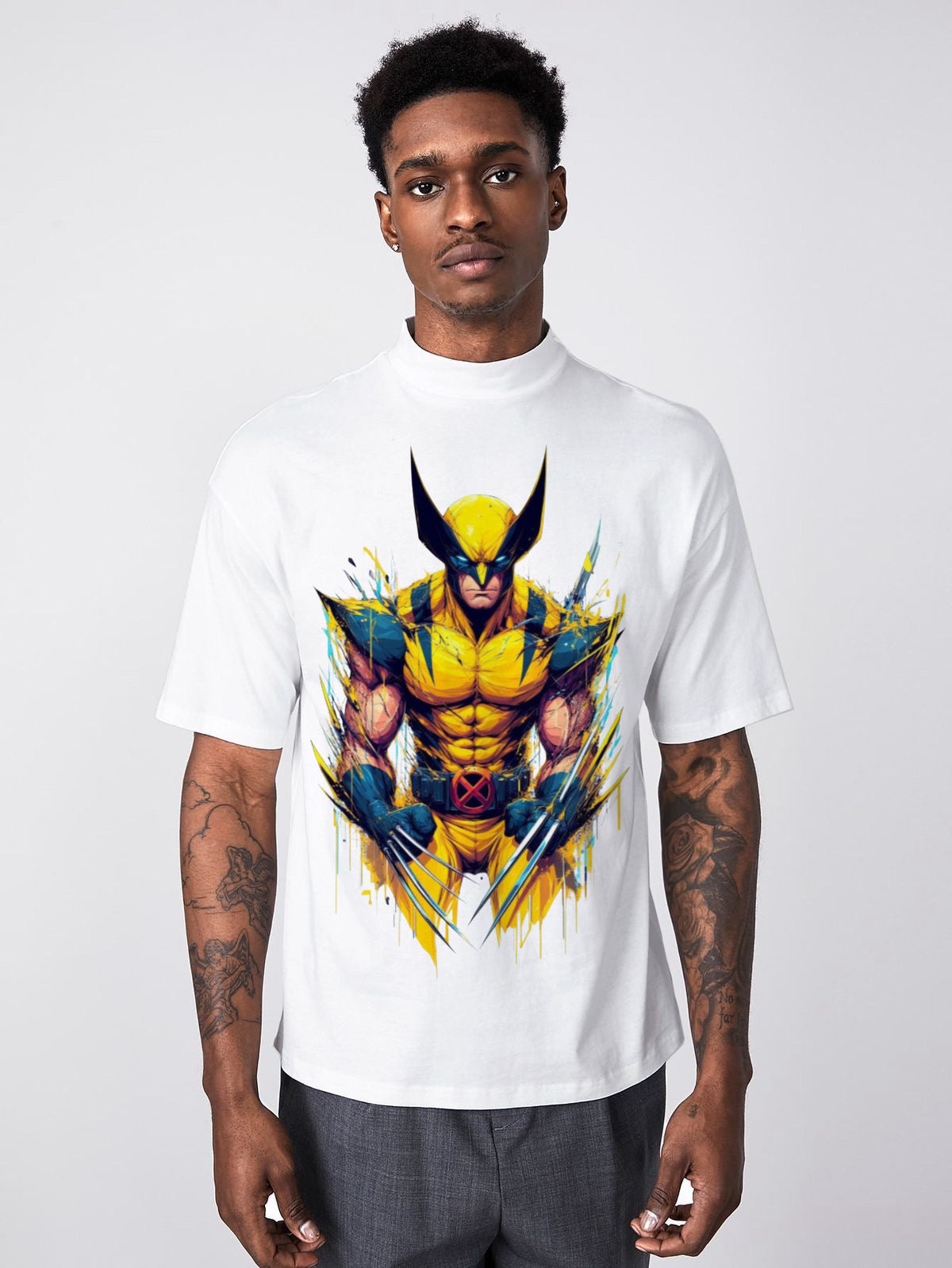 Unique Hand-Painted Wolverine T-Shirt: Wear the Legend