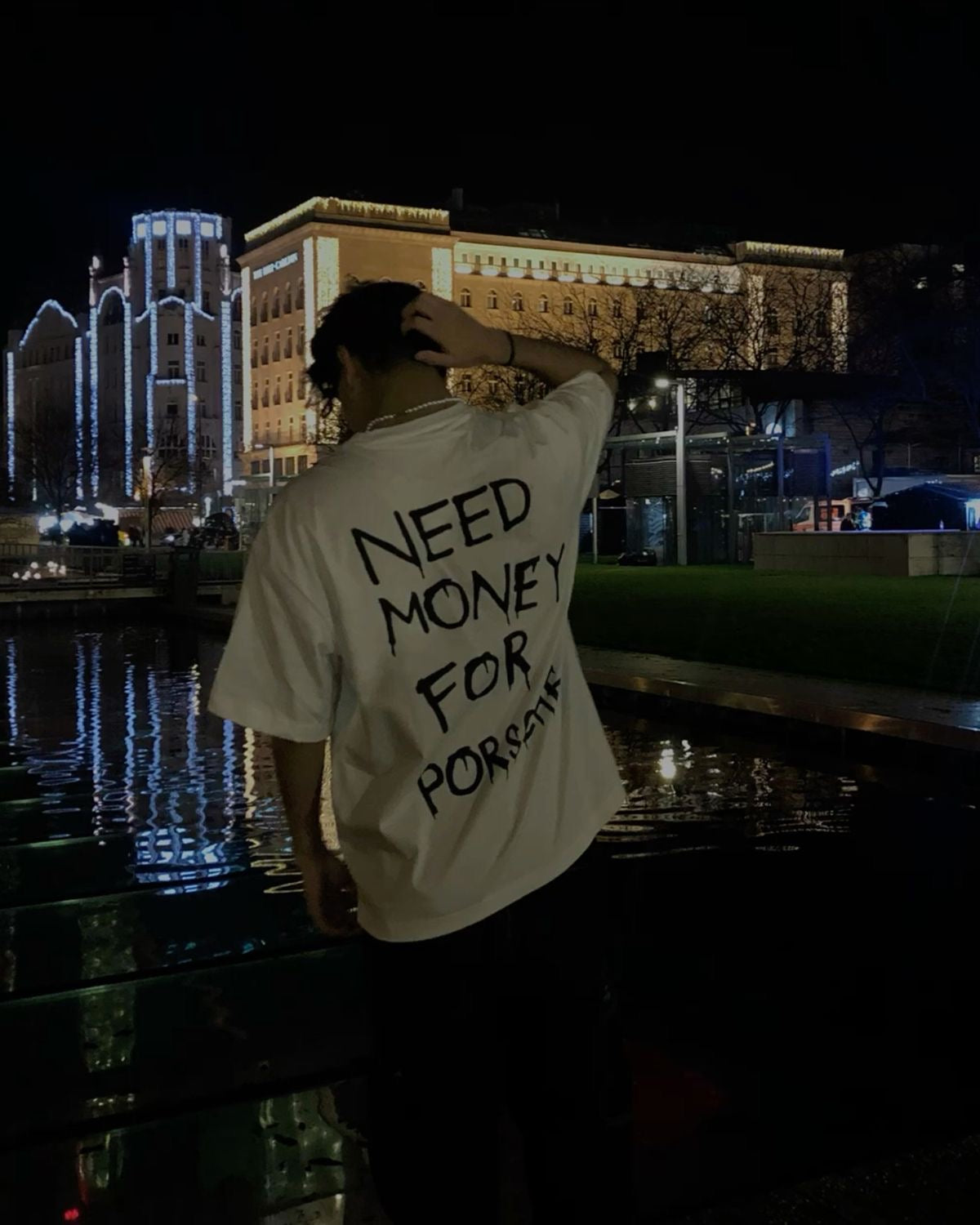 Hand Painted need money Tshirt