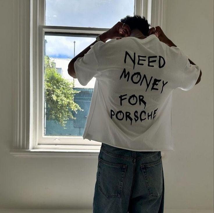 Hand Painted need money Tshirt