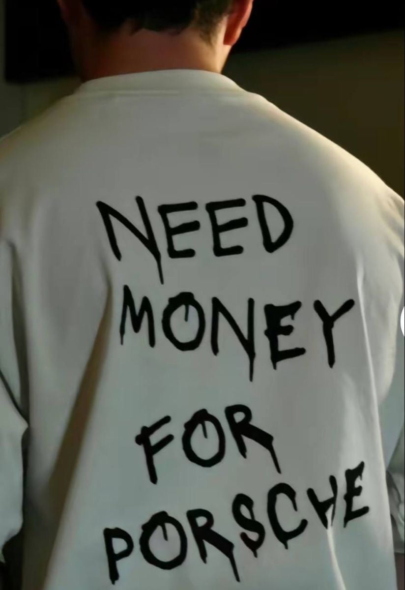 Hand Painted need money Tshirt