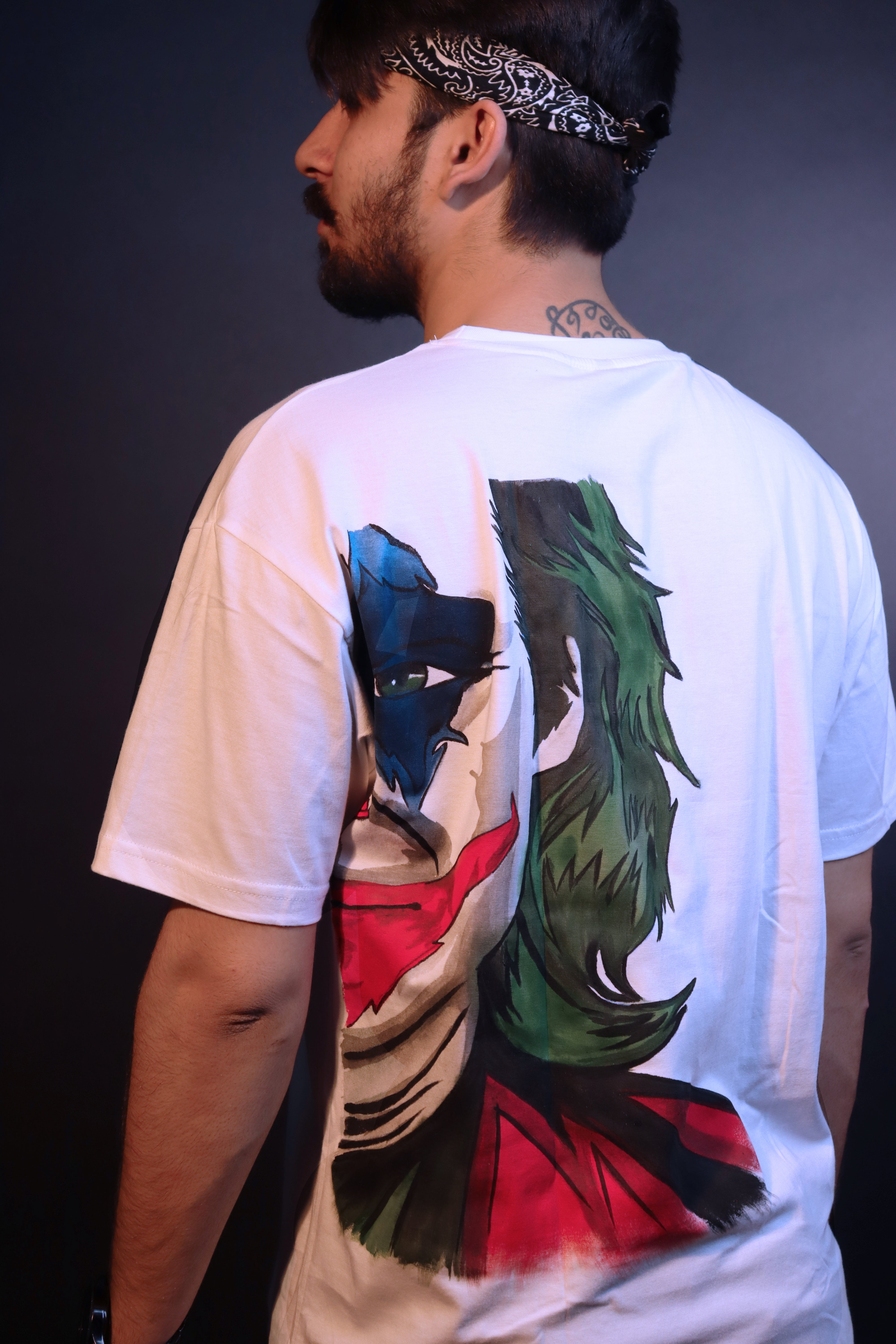 Joker's Grin: Hand-Painted Tee