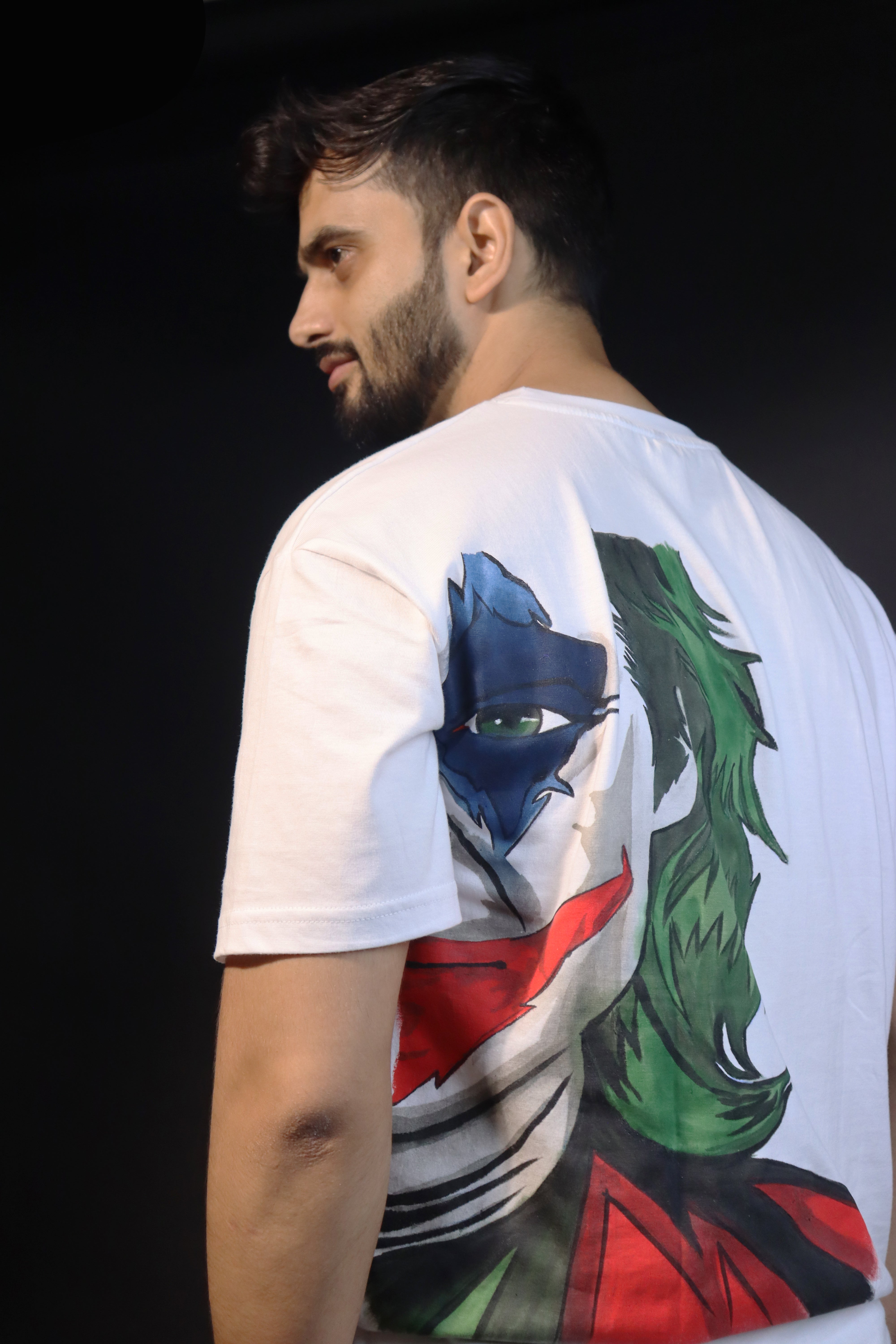 Joker's Grin: Hand-Painted Tee